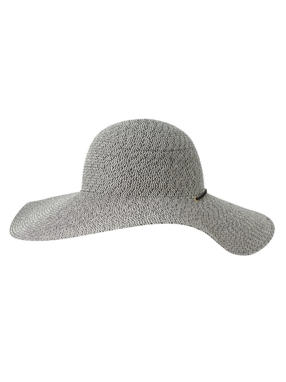 NWT Prana Geneveive Sun Hat, black & white, floppy beach UPF 50